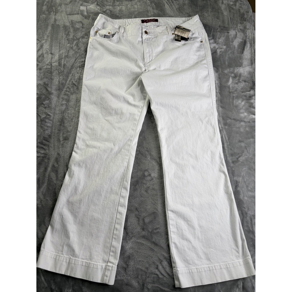 Baby‎ Phat Z1C3780P Jeans Size 20 White NWT Flare Leg Silhouette